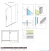 Radaway Furo DWJ drzwi prysznicowe 120cm prawe szkło przejrzyste 10107622-01-01R/10110580-01-01